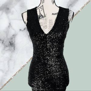 Sequins sleeveless XS